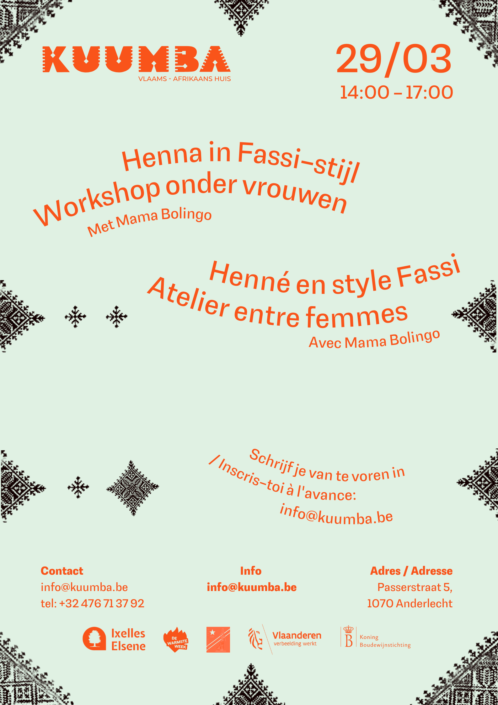 Henné en style Fassi - Atelier entre femmes