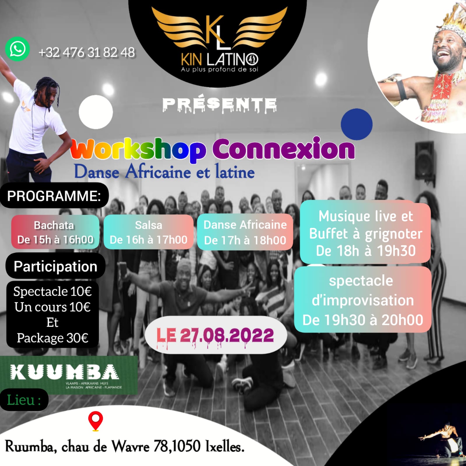workshop connexion: dance africaine et latine 