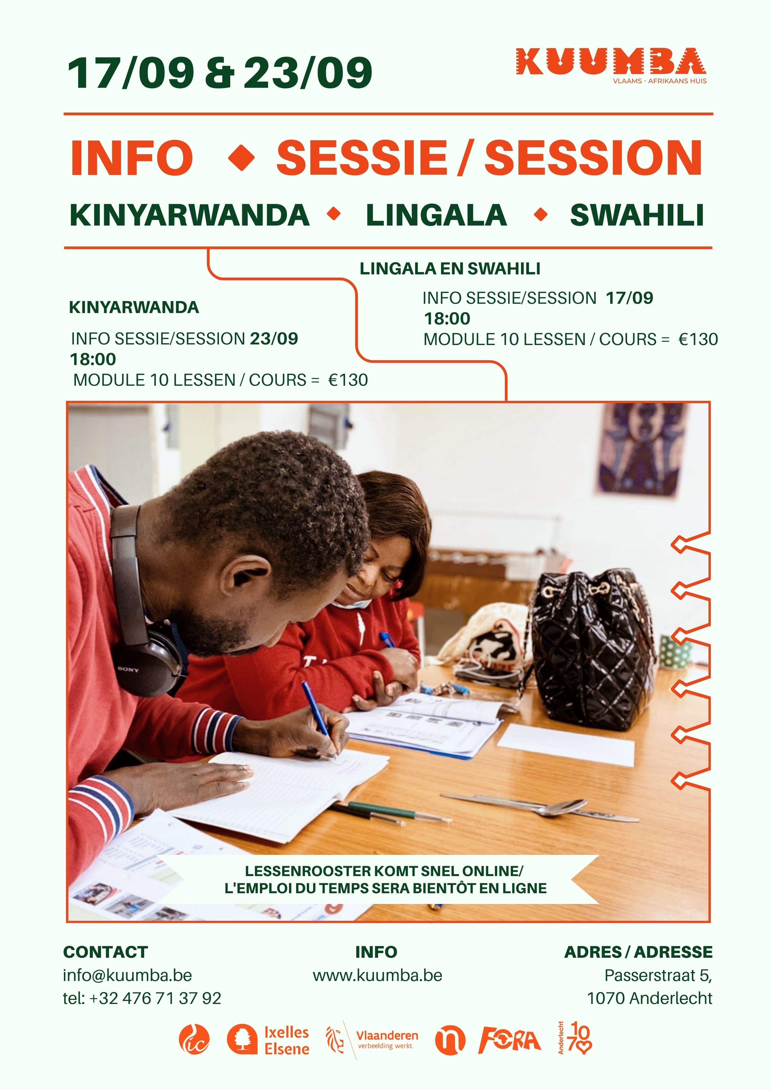 Info sessie swahili en lingala